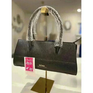 Trina Turk Women's Black Shoulder Bag with Removable Strap Medium
